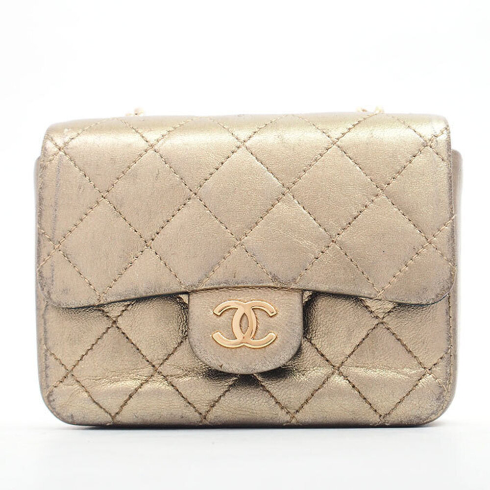 Chanel Matelasse Coco Mark CC Accessory Case Bag Charm Keychain Key